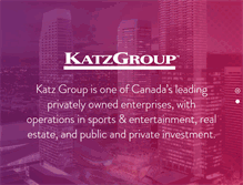 Tablet Screenshot of katzgroup.ca